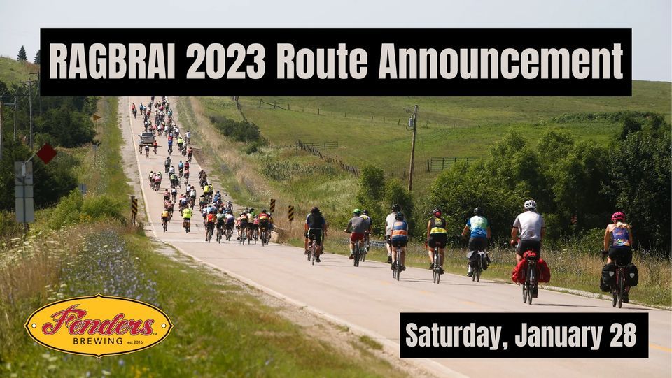 RAGBRAI 2023 Route Announcement Party Fenders Brewing, Polk City, IA
