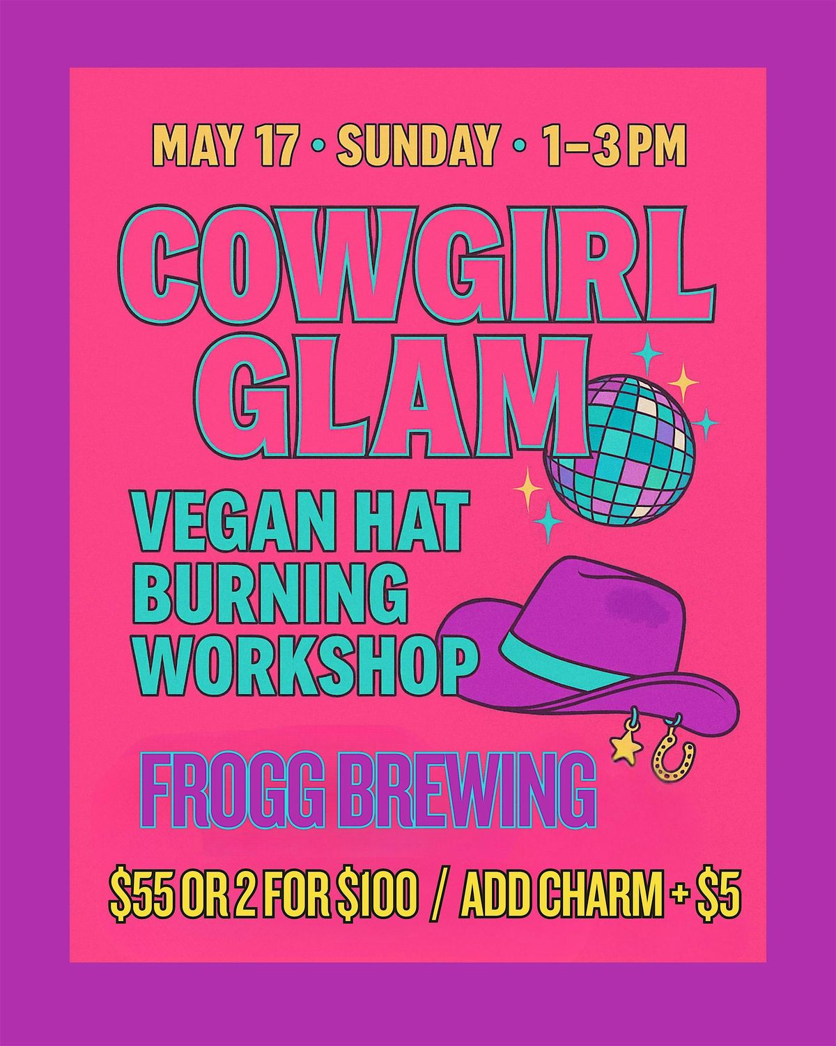 Cowgirl Glam Hat Burning