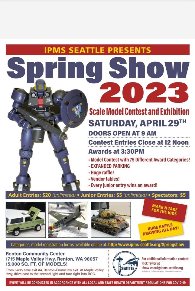 IPMS Seattle Spring Show 2023 Renton Community Center April 29, 2023