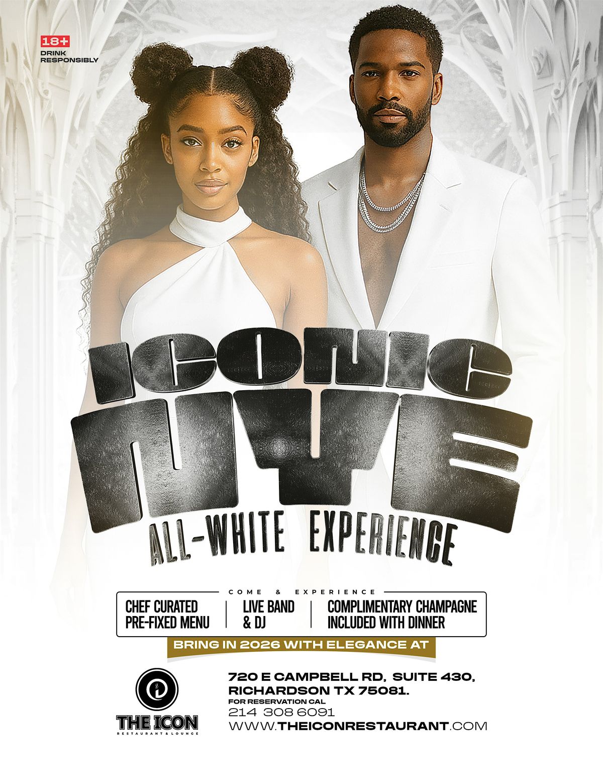 Iconic New Year\u2019s Eve: Live Band & DJ all night