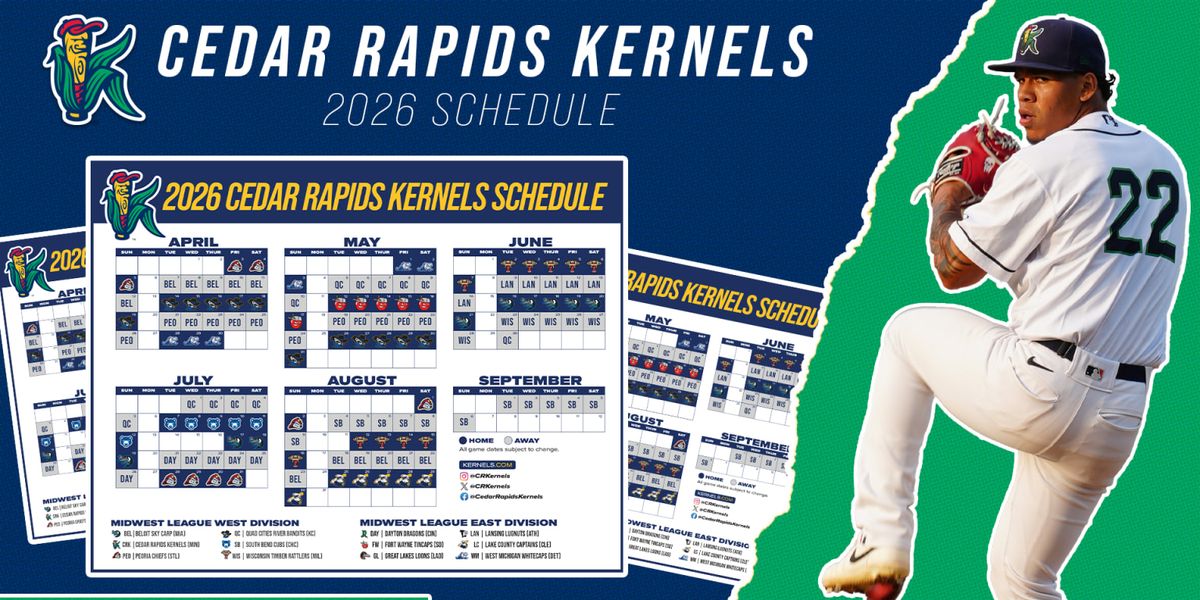 Cedar Rapids Kernels vs. Quad Cities River Bandits