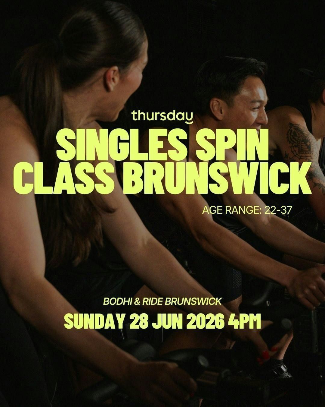 Sunday | Spin Class with Bodhi &amp; Ride 22-37 | Brunswick