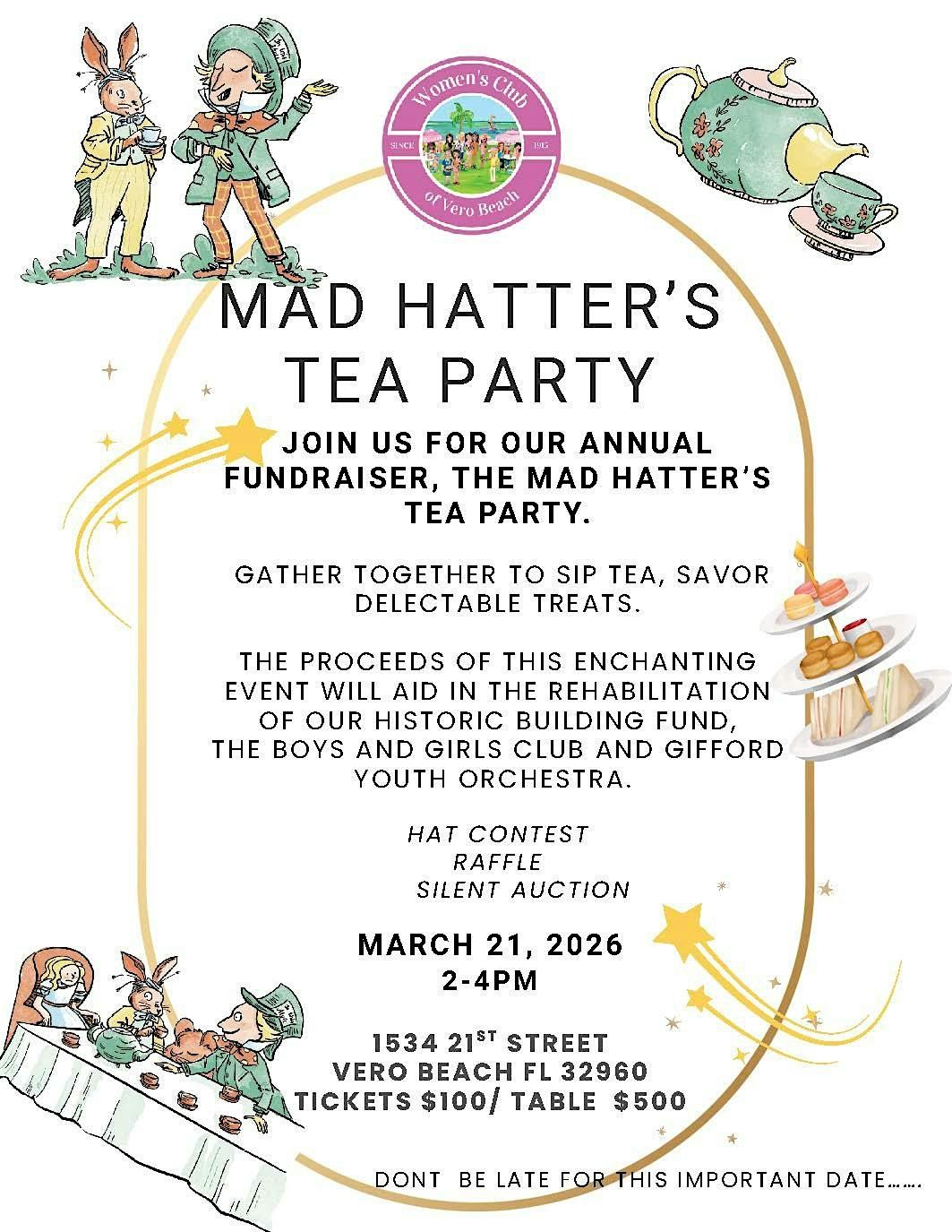 Annual Mad Hatters Tea Party