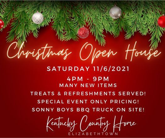 Christmas Open Houses In Kentucky 2022 Christmas Open House | Kentucky Country Home, Elizabethtown, Ky | November  6, 2021