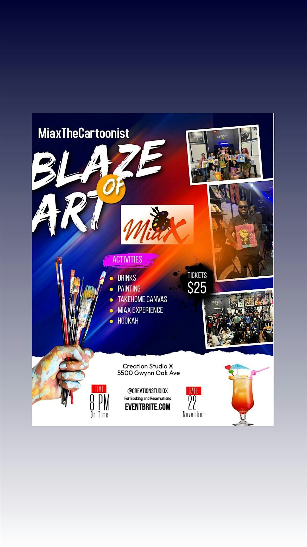 Blaze of art( Sip & Paint)