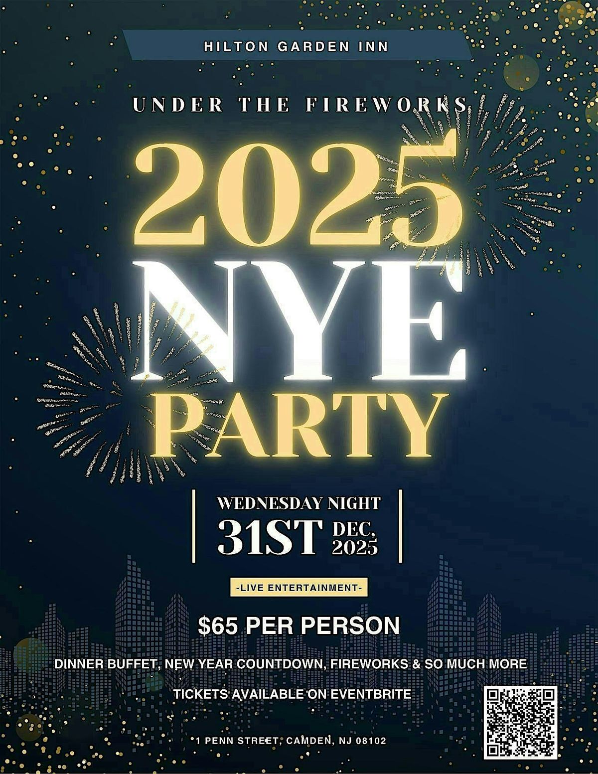 2025 NYE MASQUERADE DINNER, PARTY & FIREWORKS