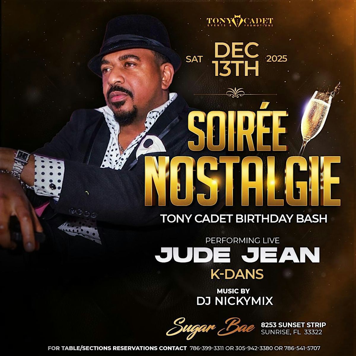 Soiree Nostalgie Tony Cadet B-Day feat. Jude Jean (KDANS) and Aroze