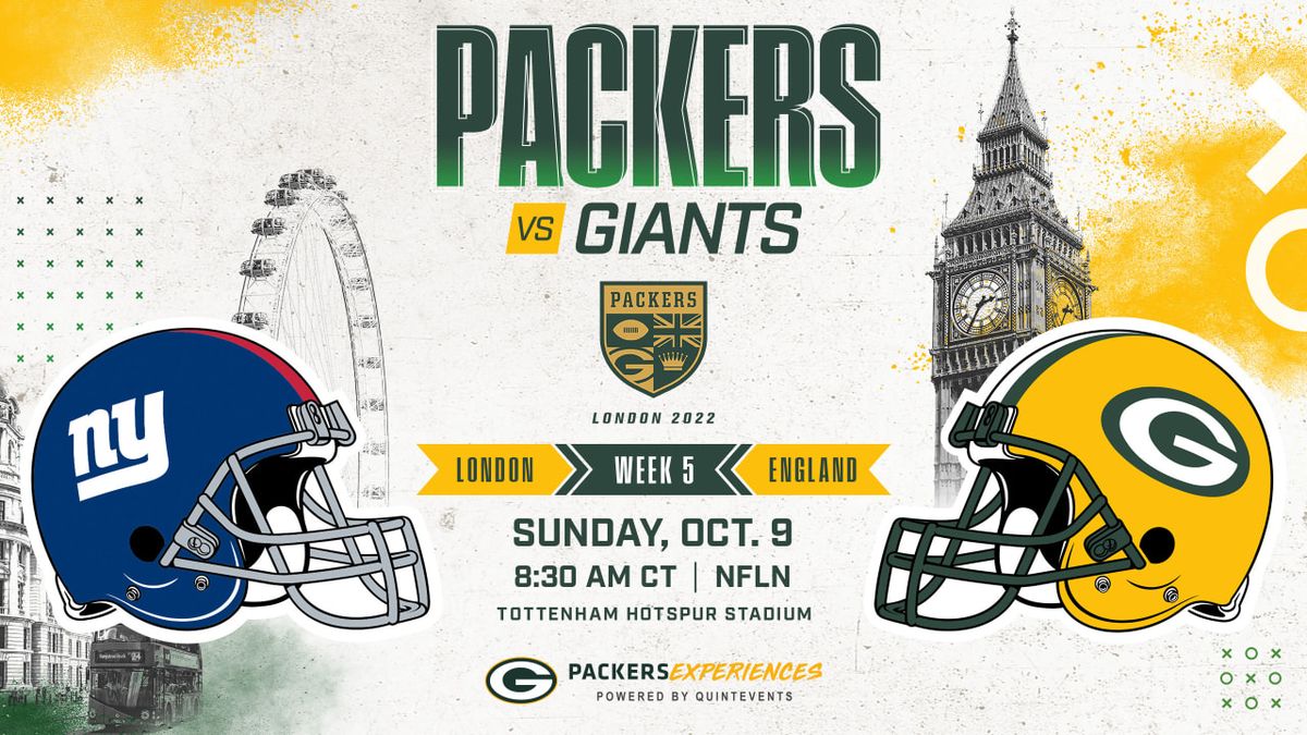 Parking Green Bay Packers at New York Giants