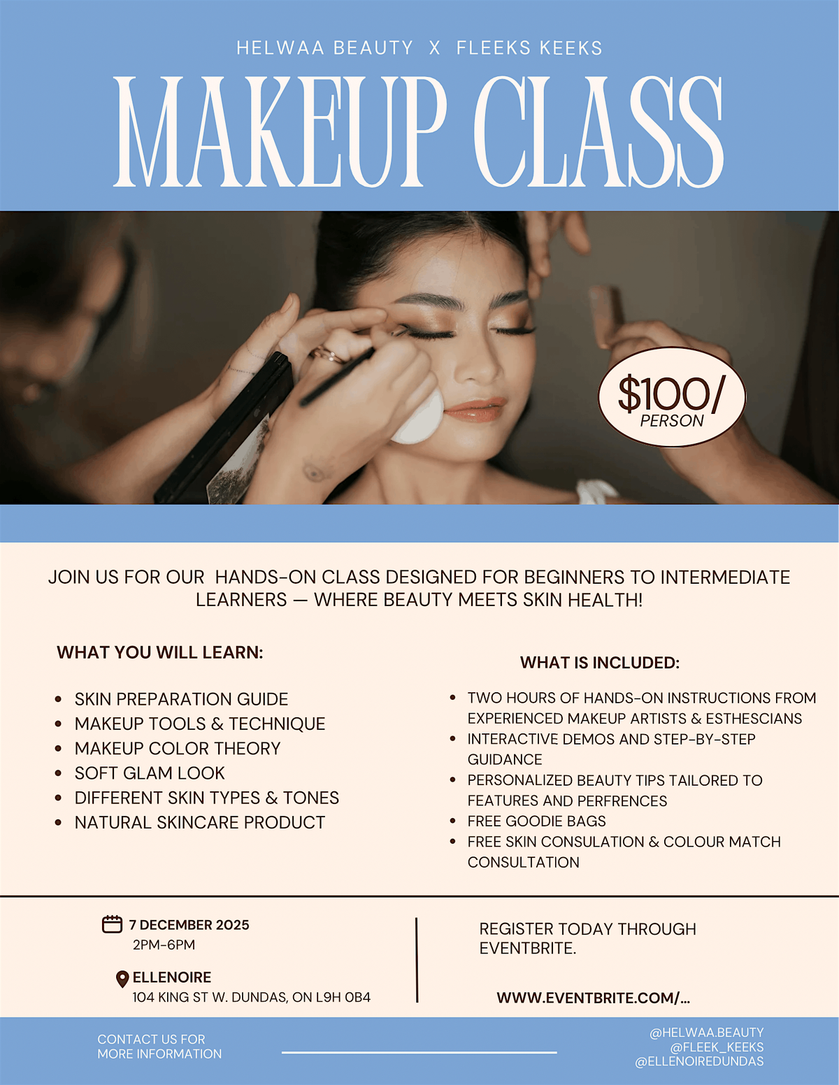Skin Glow & Soft Glam Makeup Class