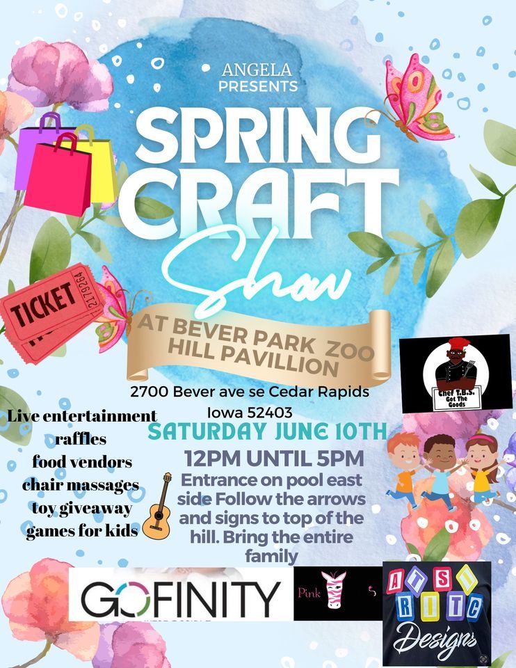 Spring craft show Bever Park, Cedar Rapids, IA June 10, 2023