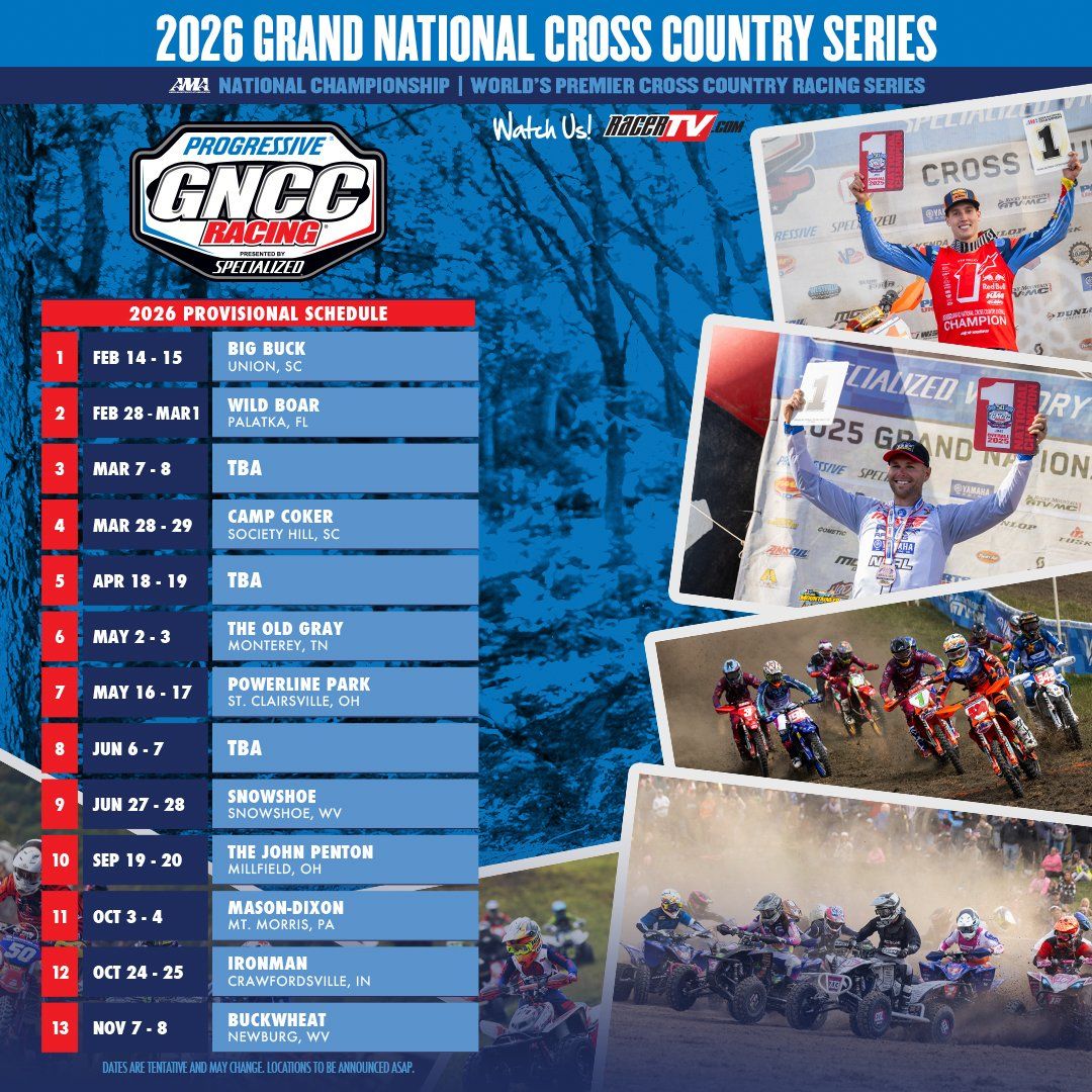 GNCC Racing: Round 2 at Hog Waller Campground & ATV Resort, Palatka on ...