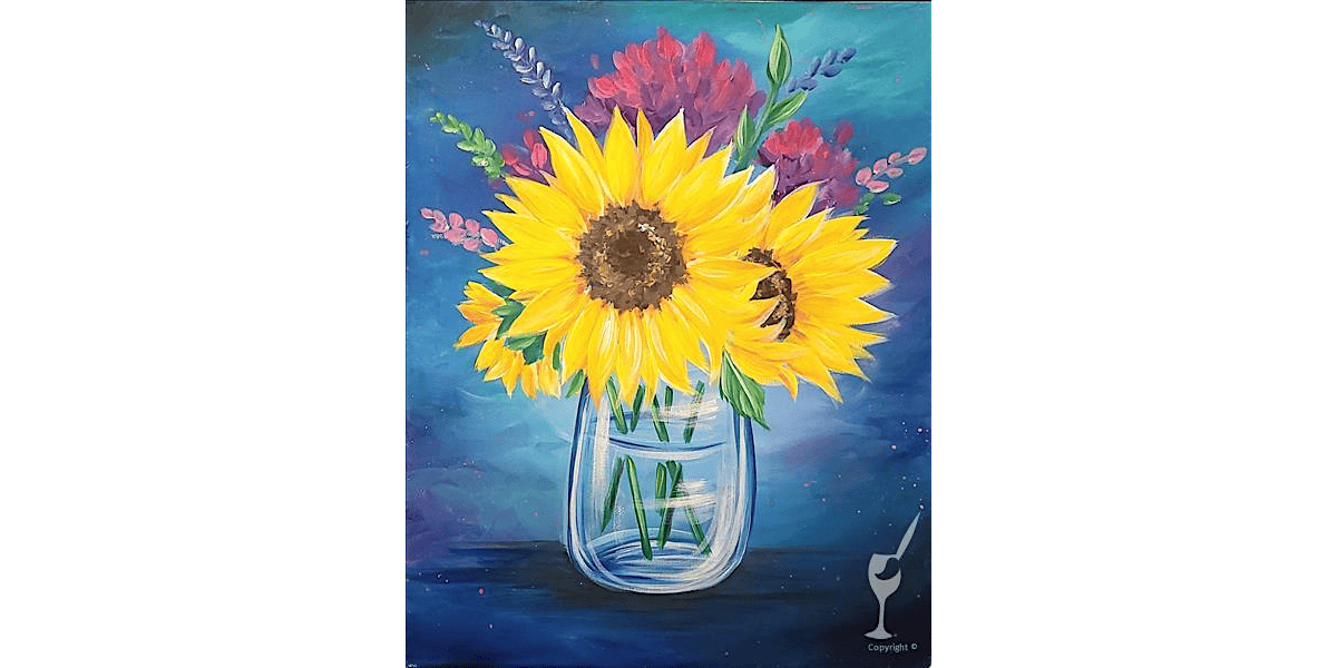A Sunflower Arrangement - Paint and Sip in San Antonio | Classpop!\u2122