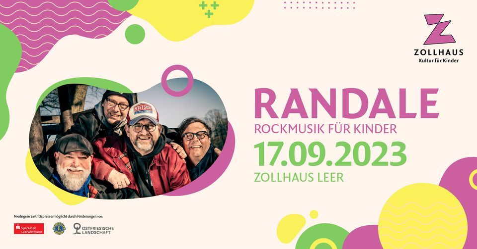 RANDALE - Rockmusik f\u00fcr Kinder (und Erwachsene) im Zollhaus in Leer
