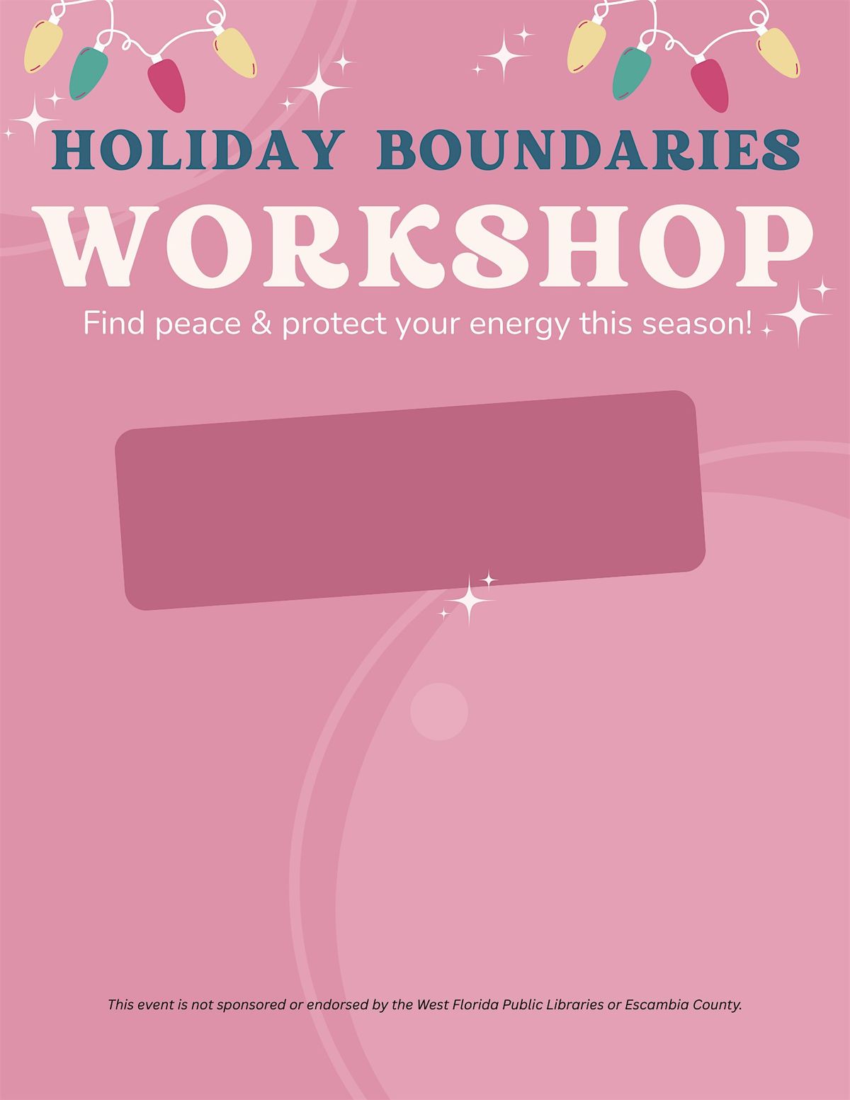 Boundaries for the Holidays: An Empowering In-Person Workshop