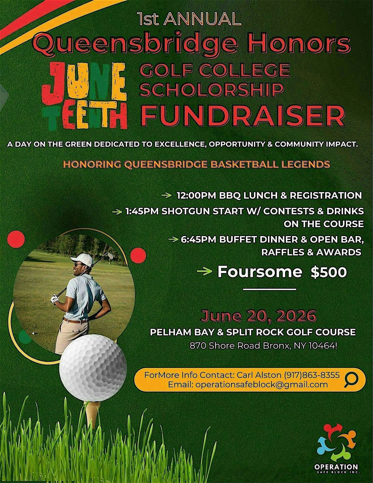 1St Annual Queensbridge Honors Golf College Scholarship Fundraiser Event.