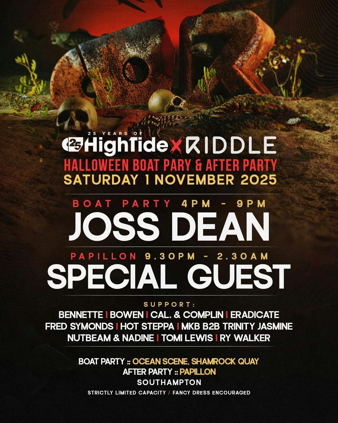 High Tide & Riddle Halloween Boat Party & After Party