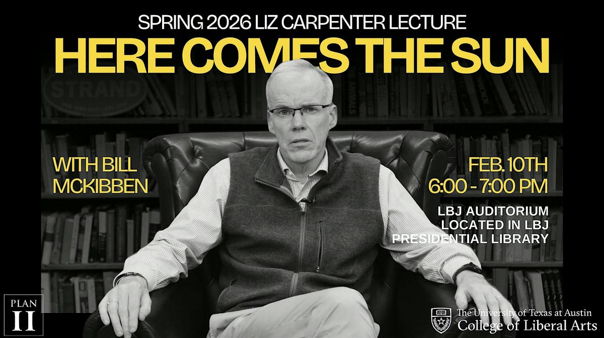 2026 Liz Carpenter Lecture with Bill McKibben
