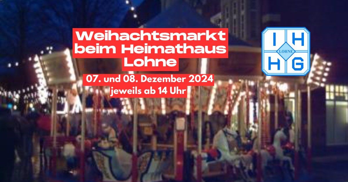 Weihnachtsmarkt 2024 beim Heimathaus in Lohne Heimatverein Lohne