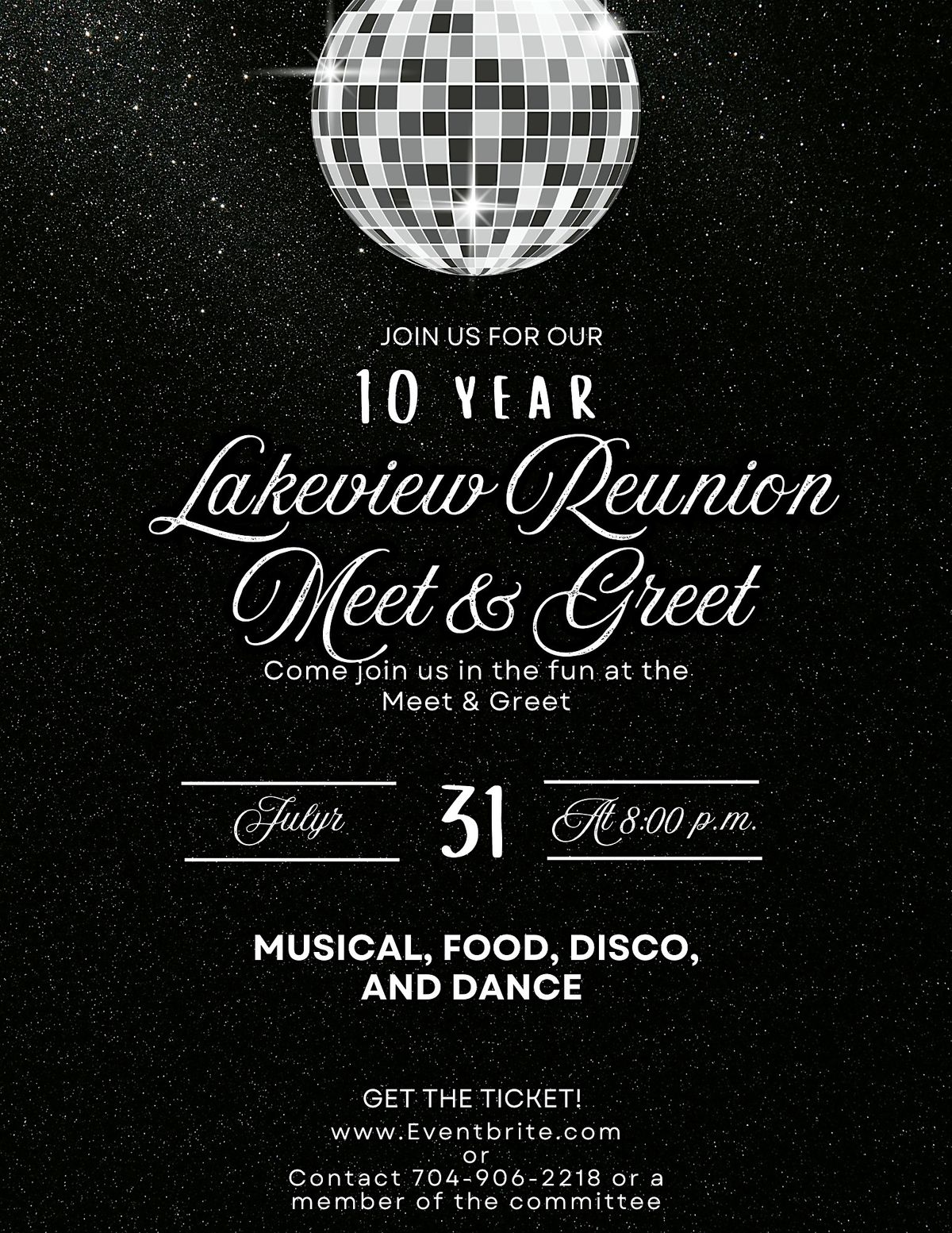 10 year Lakeview Reunion Meet and Greet