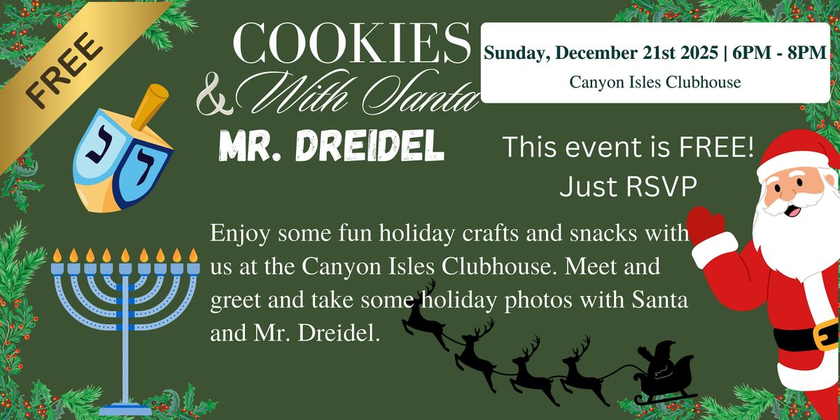 Cookies with Santa and Mr. Dreidel