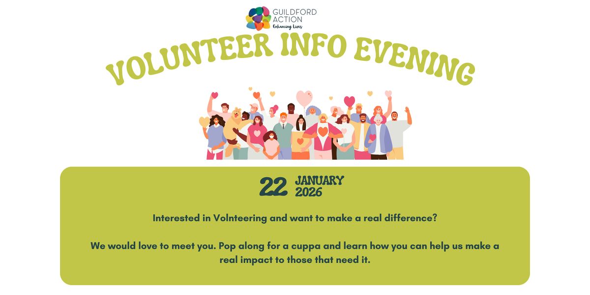 Volunteer Info Evening - Learn how YOU can help us make a real difference
