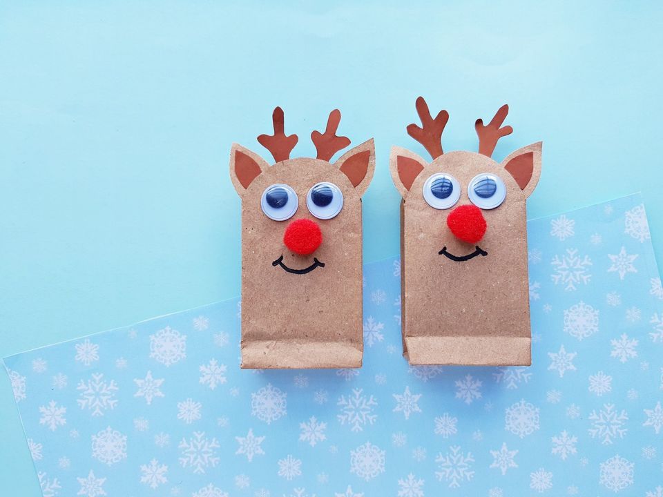 Passive Craft of the Week Paper Bag Reindeer North Manchester Public