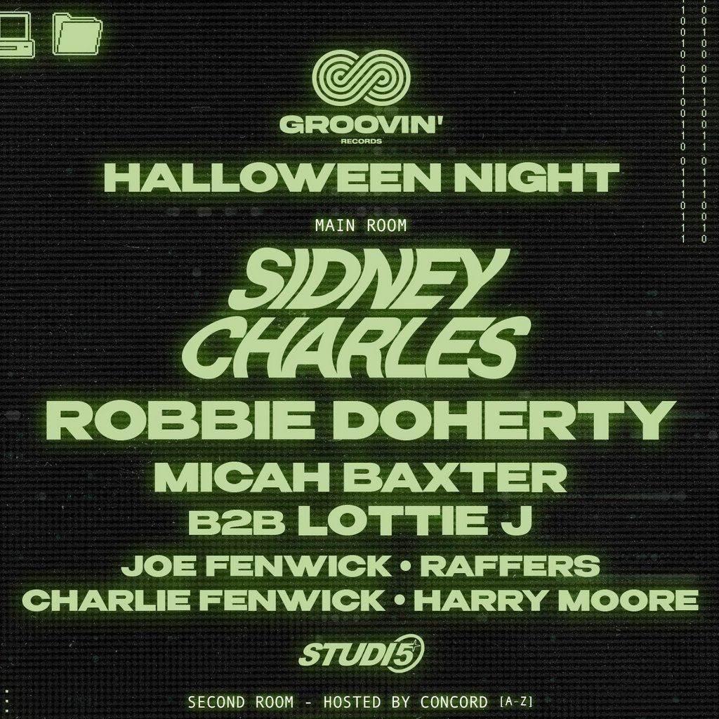 A Halloween Rave - Groovin x Studio 5 presents: SIDNEY CHARLES