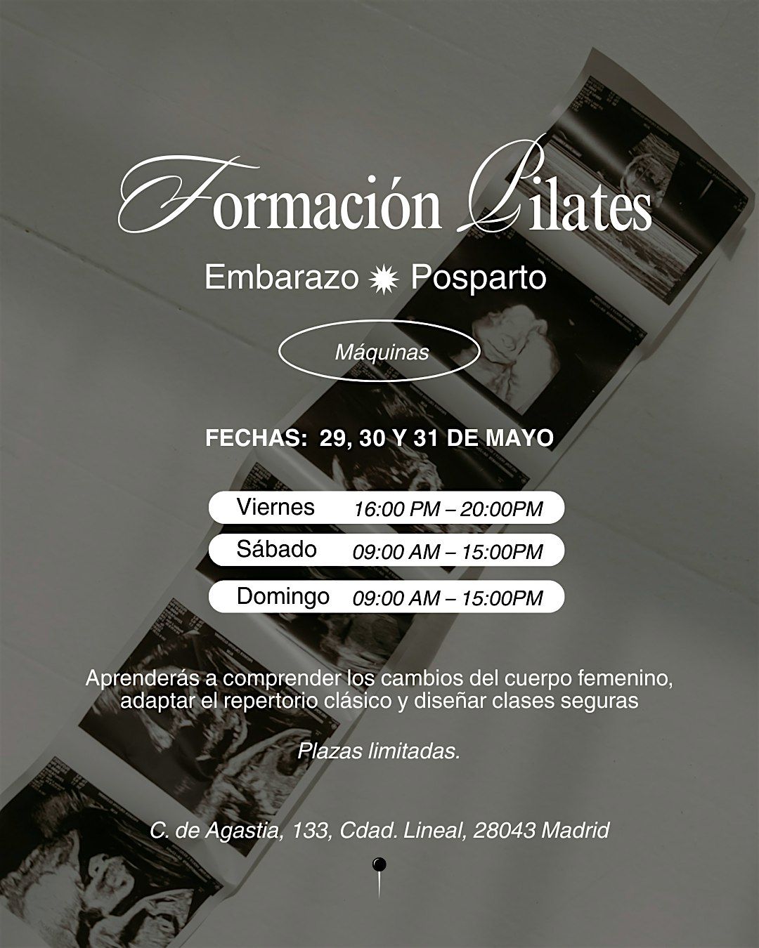 Formaci\u00f3n Pilates. Embarazo y Posparto. M\u00e1quinas.