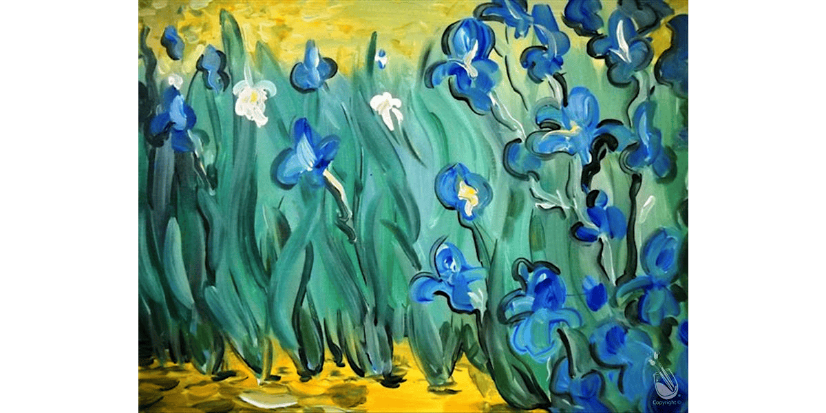 Famous Irises - Paint and Sip in New Braunfels | Classpop!\u2122