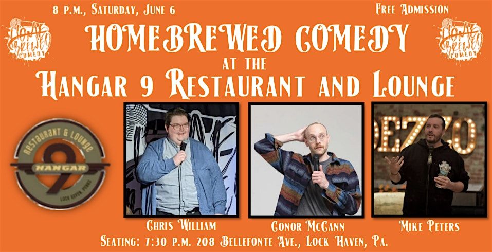 Homebrewed Comedy at the Hangar 9 Restaurant and Lounge