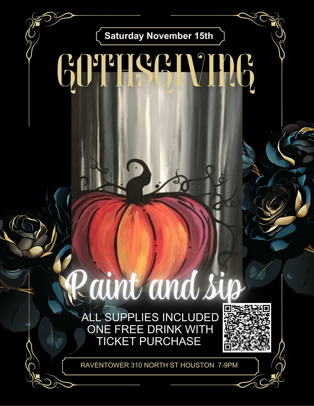 Goths-Giving Paint and Sip at Raventower