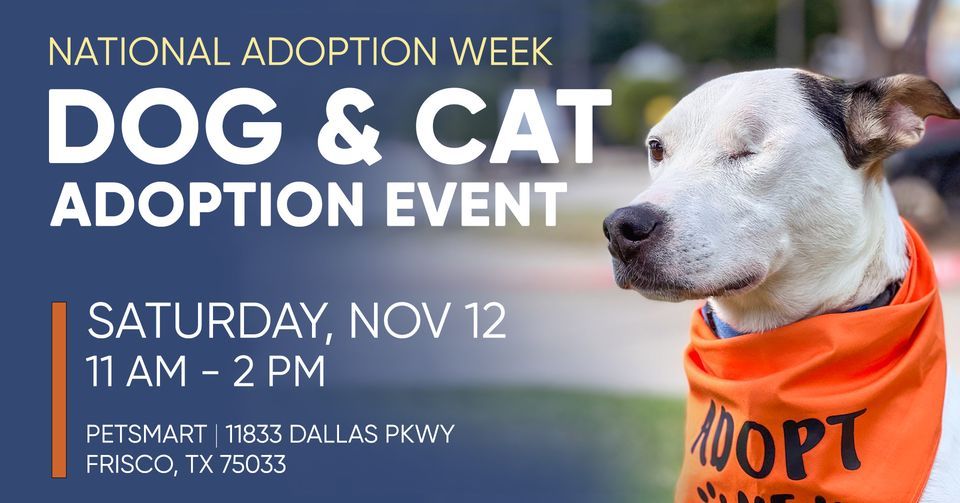 Adoption Event at PetSmart PetSmart (Frisco, TX) November 12, 2022