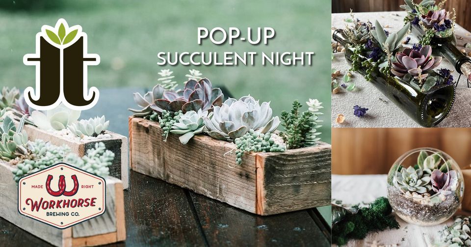 PopUp Succulent Night at Workhorse Brewing Company Workhorse Brewing