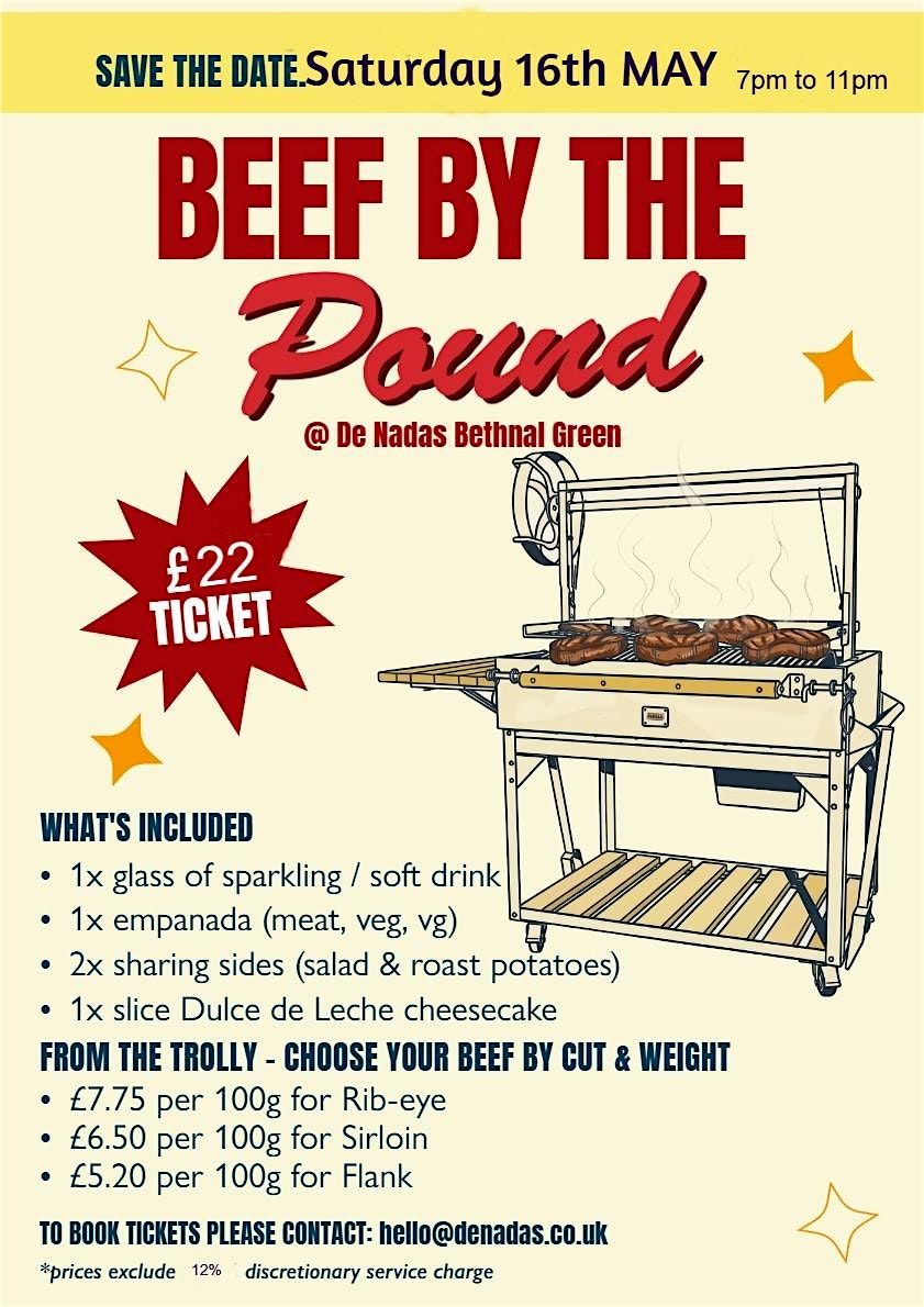 BEEF BY THE POUND - ARGENTINIAN ASADO NIGHT