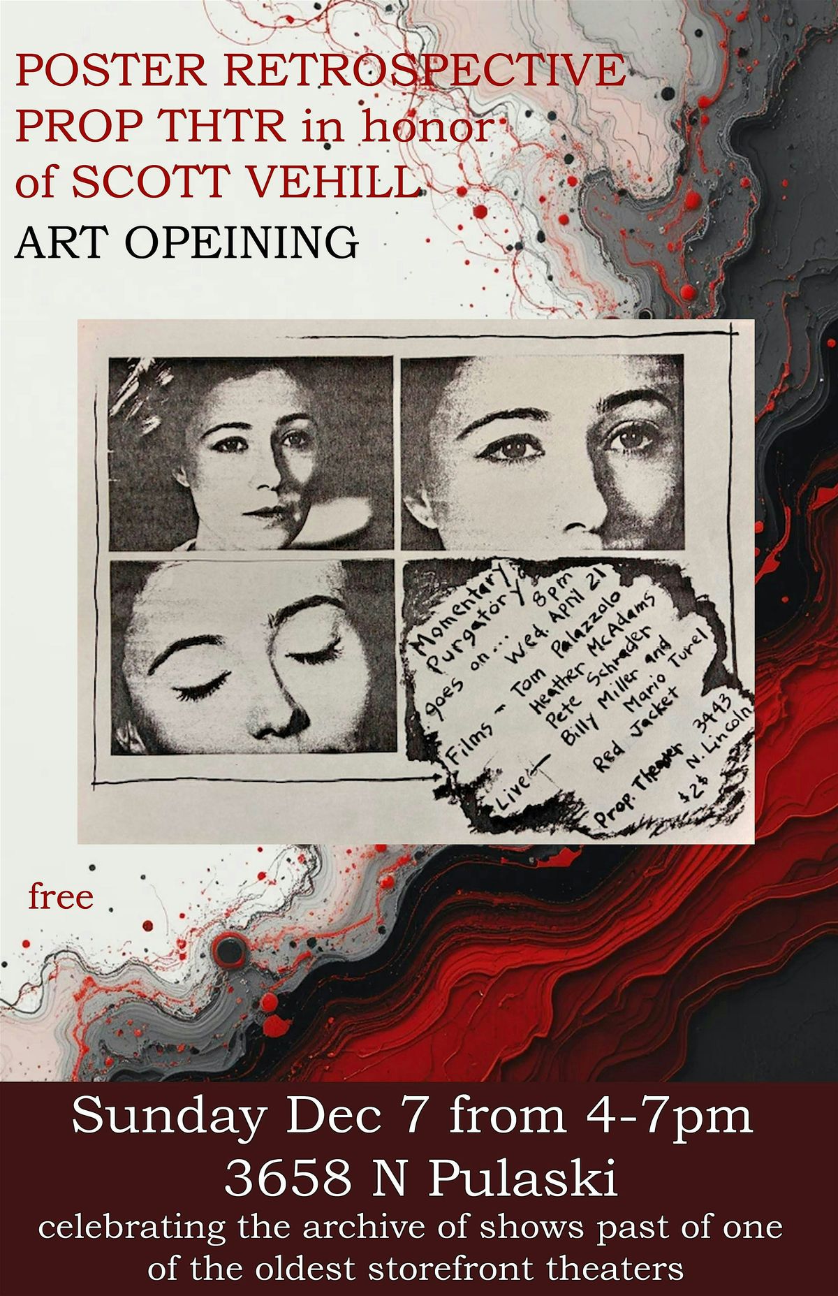 Poster Retrospective Prop Thtr in honor of Scott Vehill