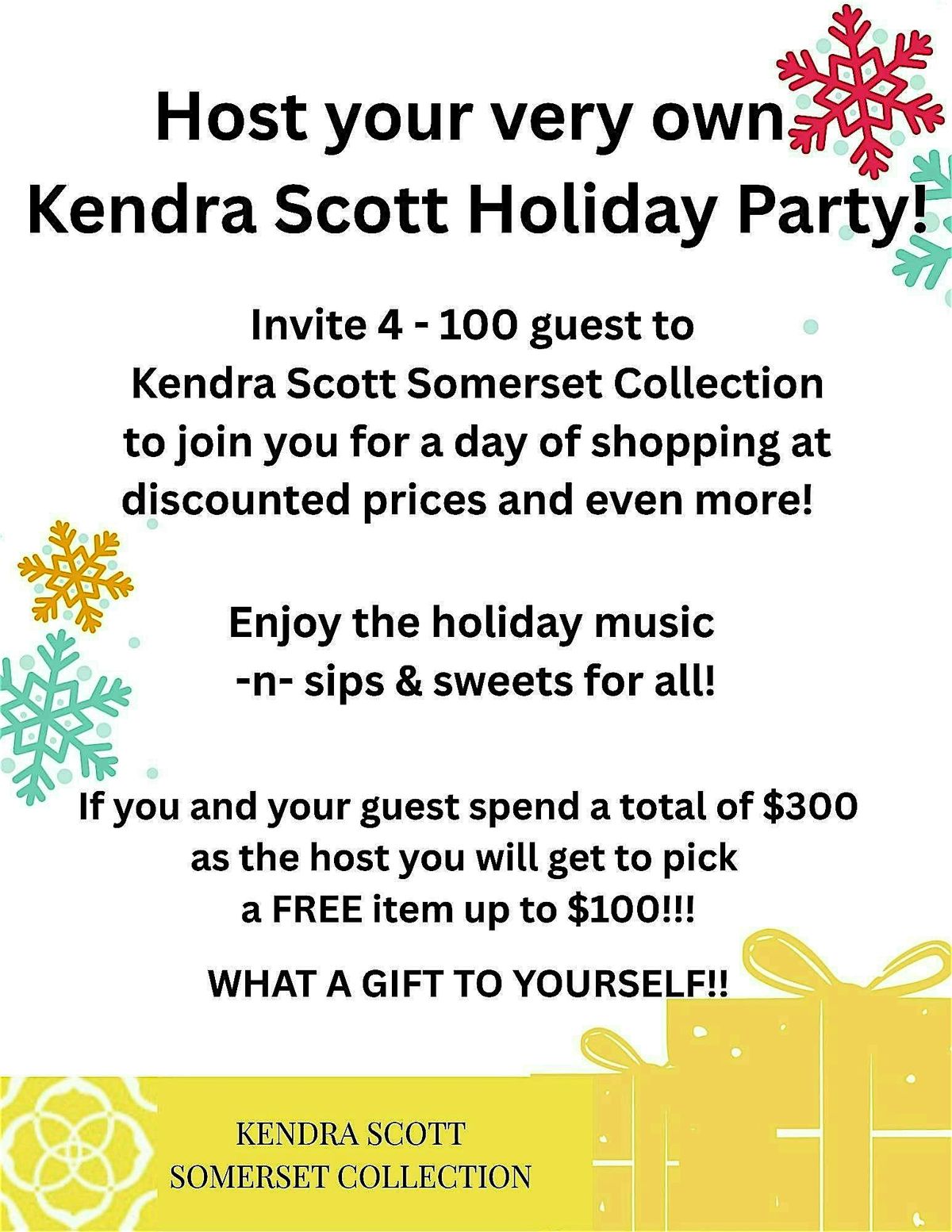 Invite 4 or more people to our store for a fun shopping experience!