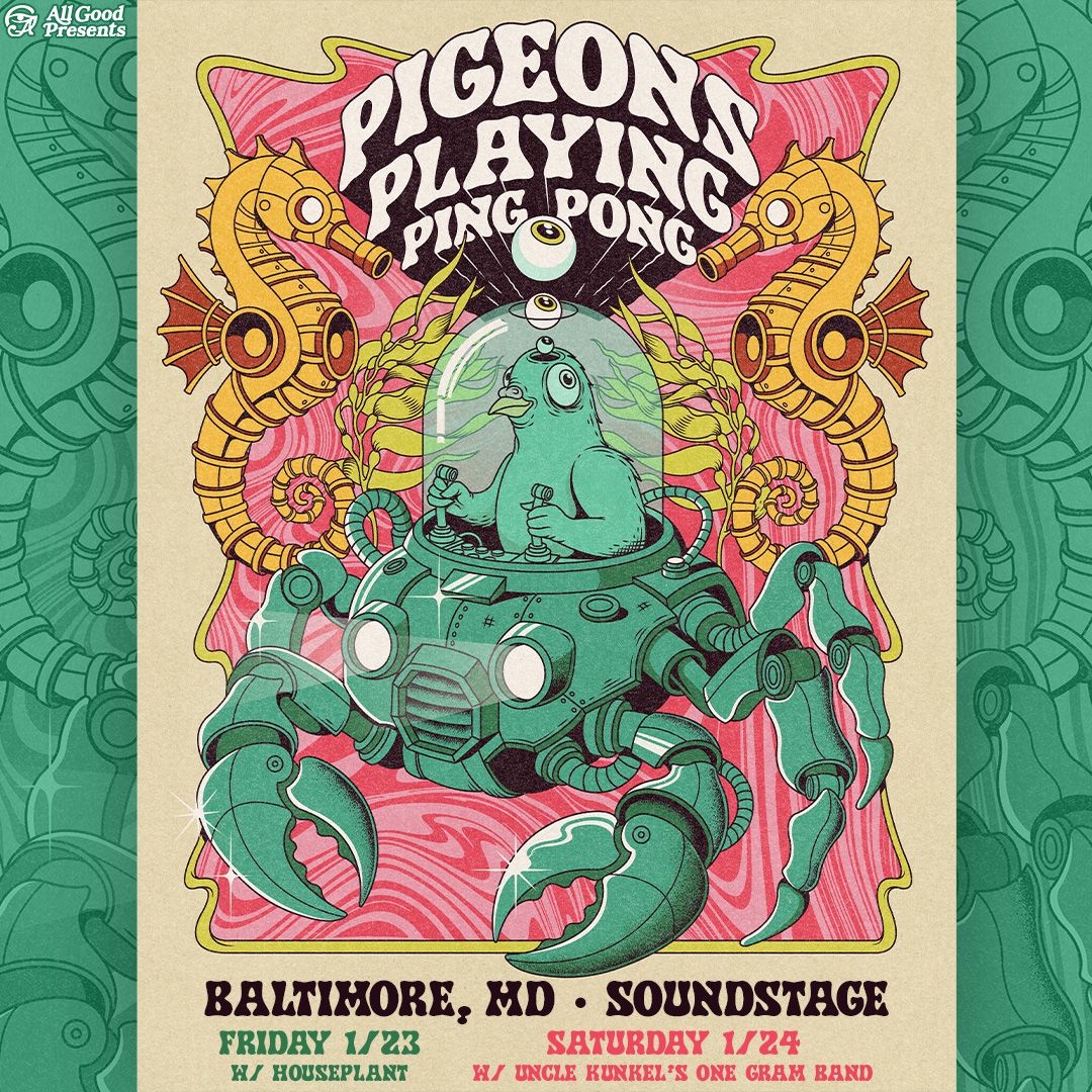 Pigeons Playing Ping Pong