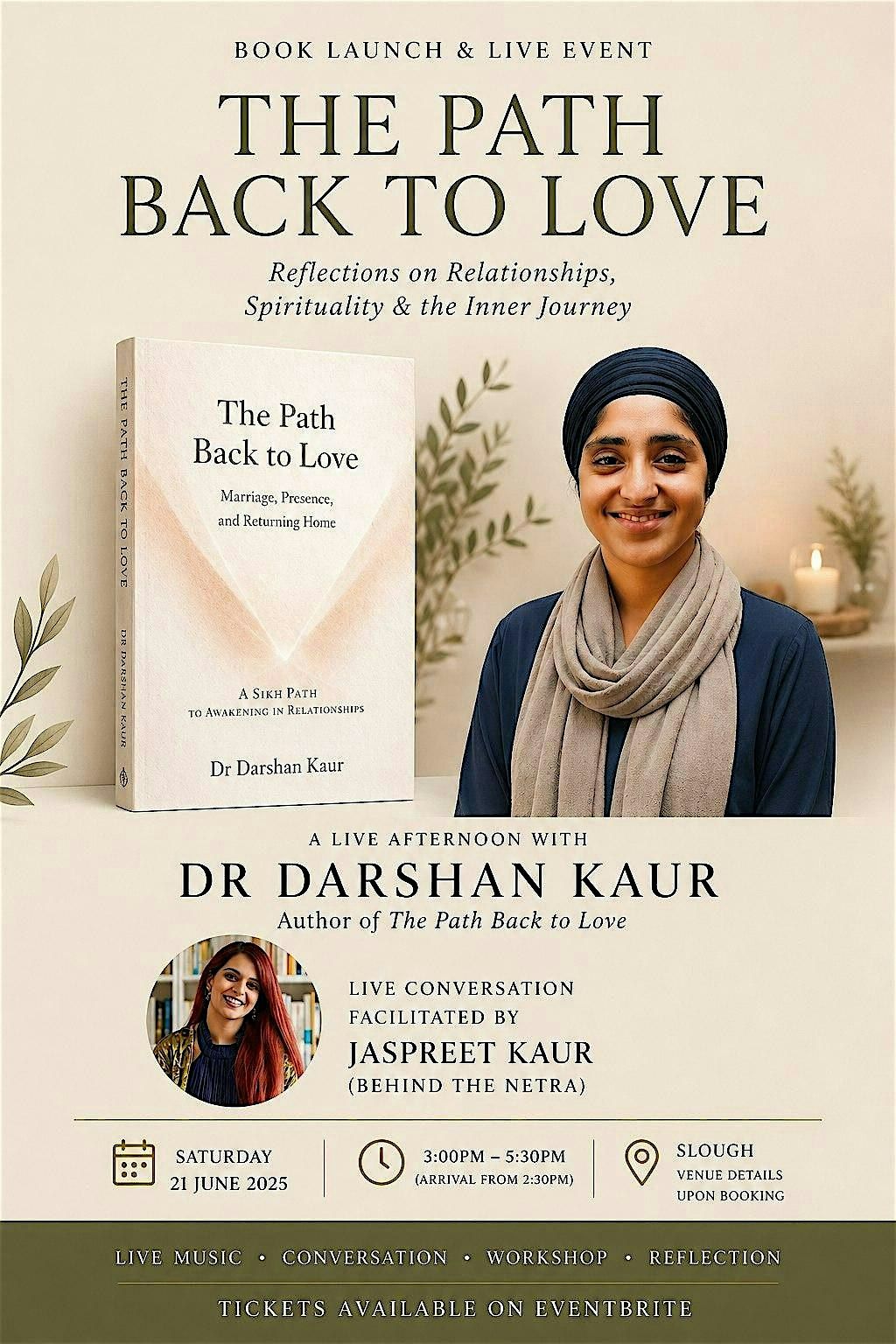 The Path Back to Love \u2014 Book Launch & Live Conversation