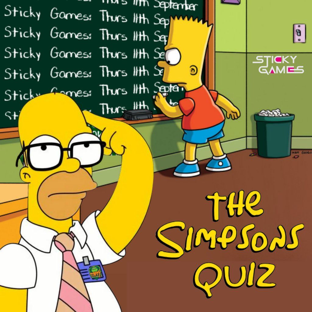 The Big Sticky Simpsons Quiz