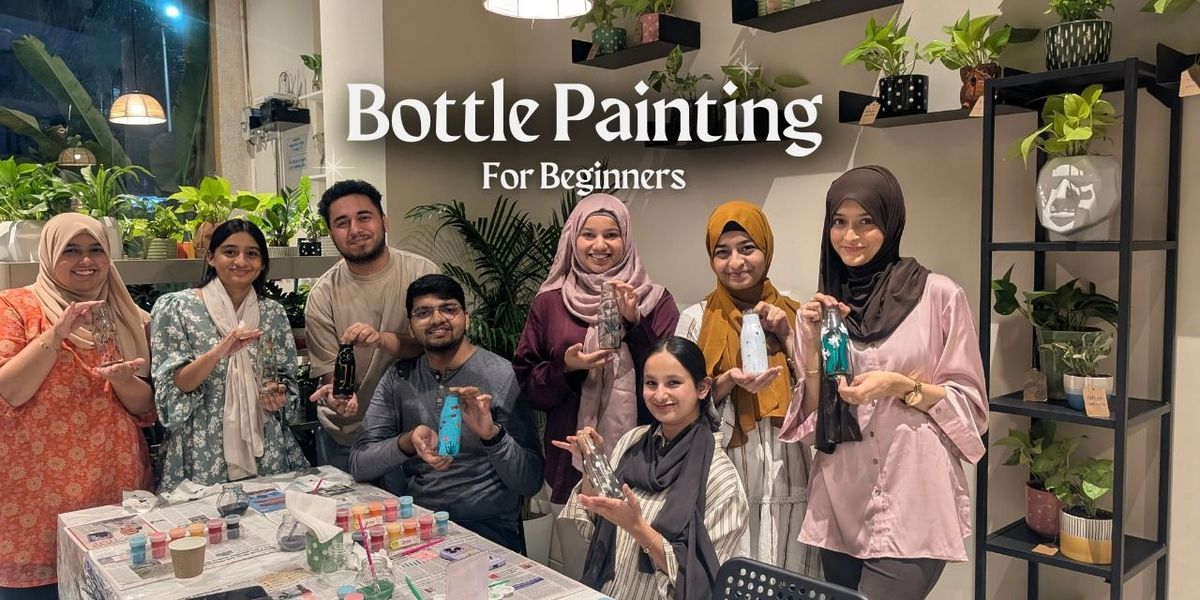 Glass Bottle Painting (for beginners)