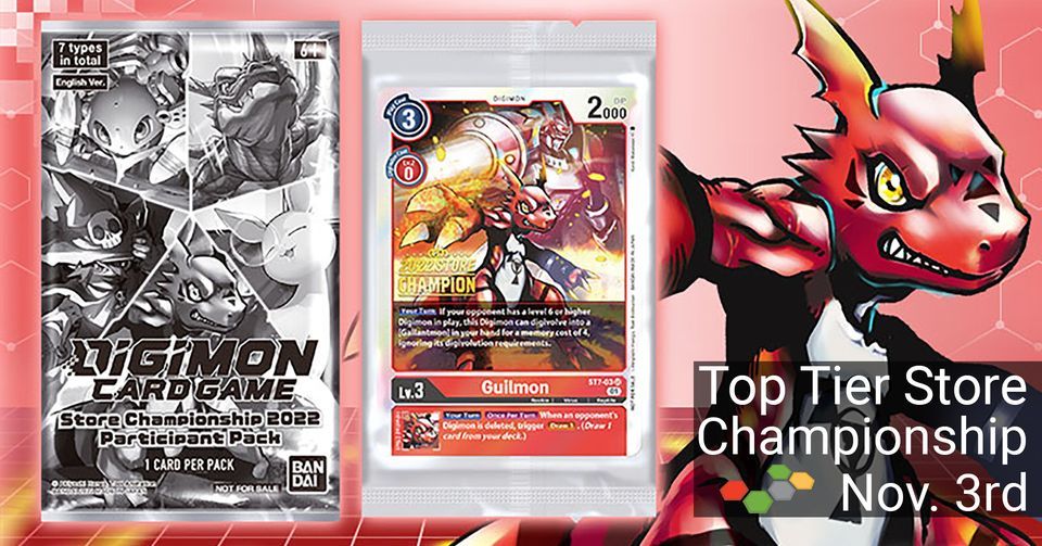 Digimon Store Championship 2022 Top Tier Board Games, Hattiesburg, MS