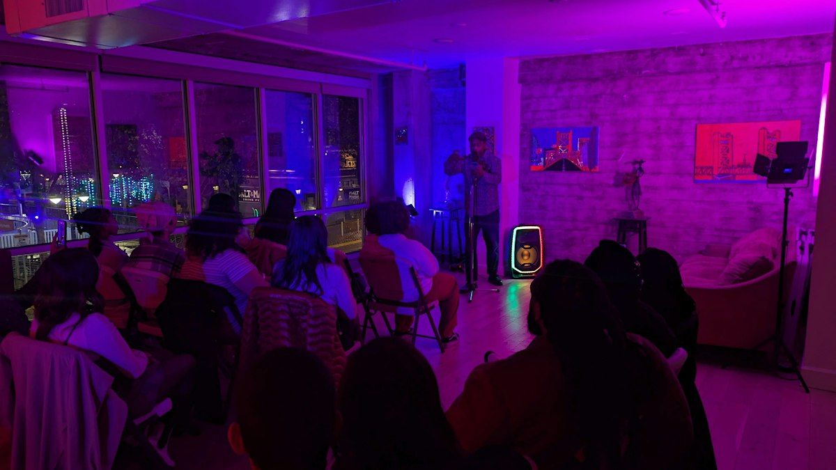 Microphone Drawing/design THE GALLERY AT NITE POETRY OPEN MIC! at Self Designs Art Gallery ...