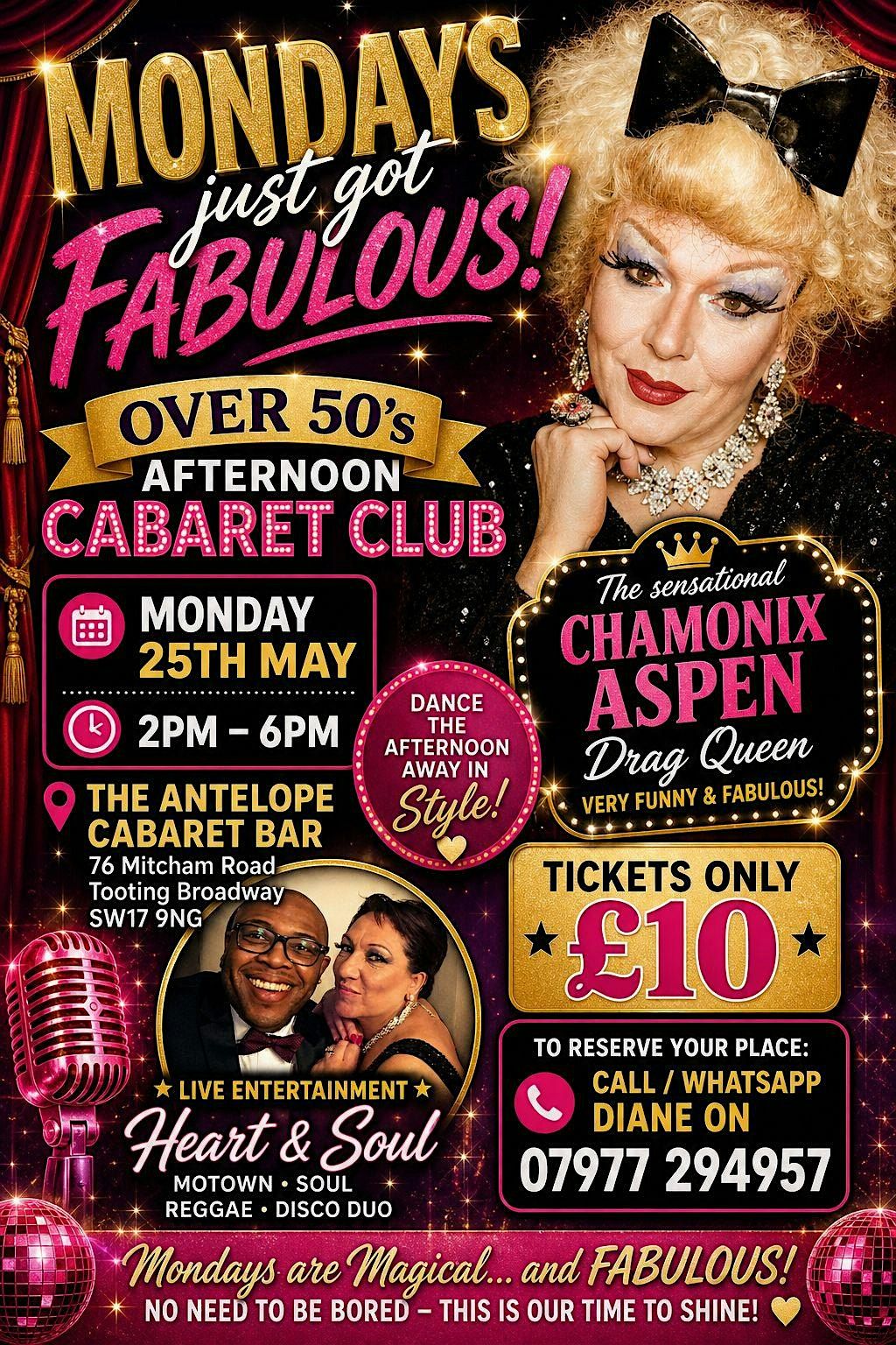 Over 50's Afternoon Cabaret Club