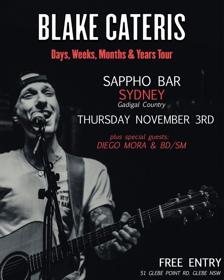 Blake Cateris Single Launch | Sappho Bar, Sydney | Diego Mora & BD\/SM