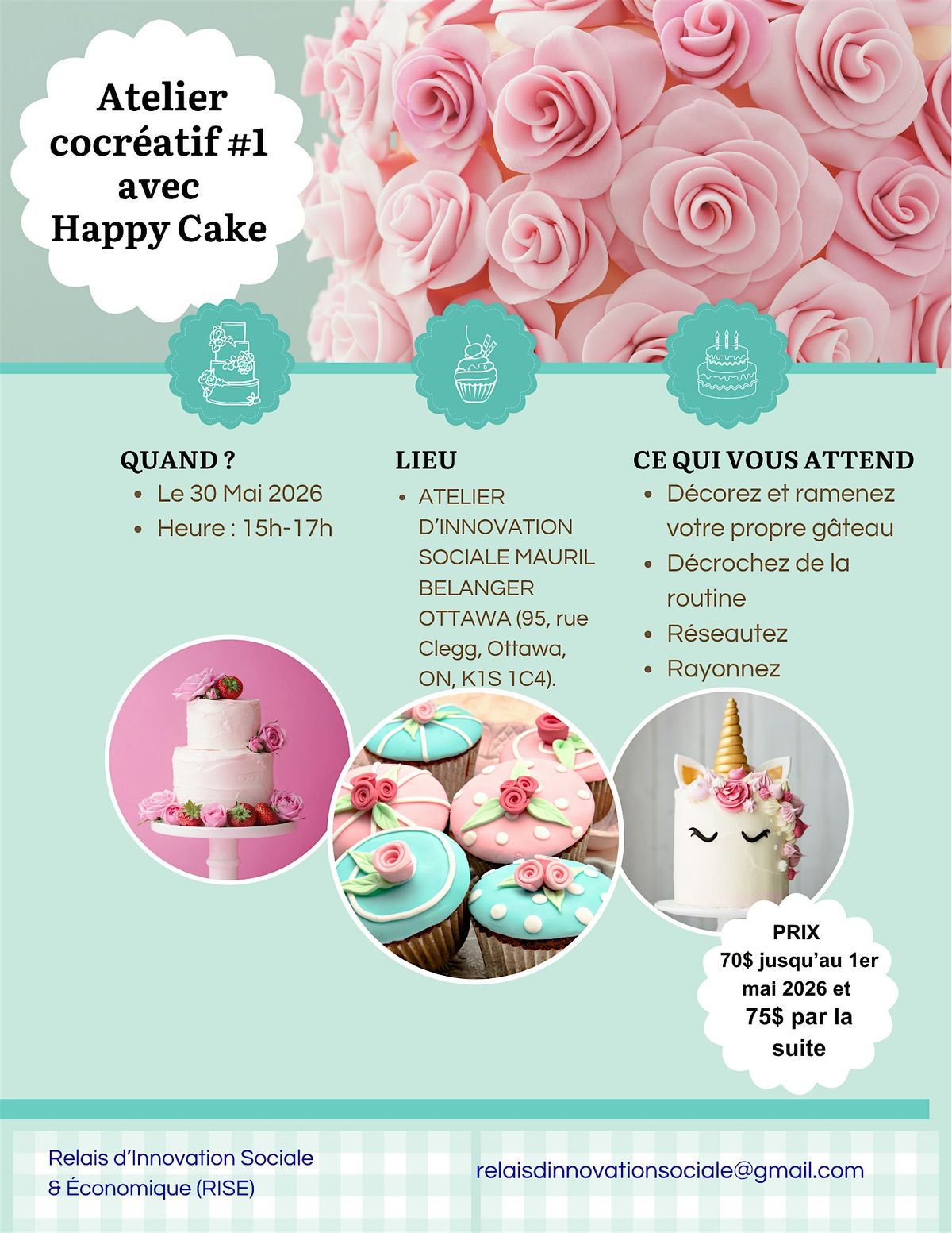 Atelier Cocr\u00e9atif RISE Cake Design