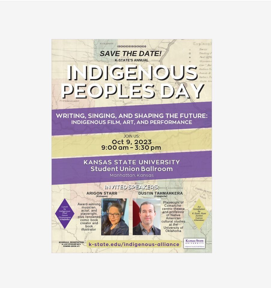 K-State Indigenous Peoples Day! (SAVE THE DATE)