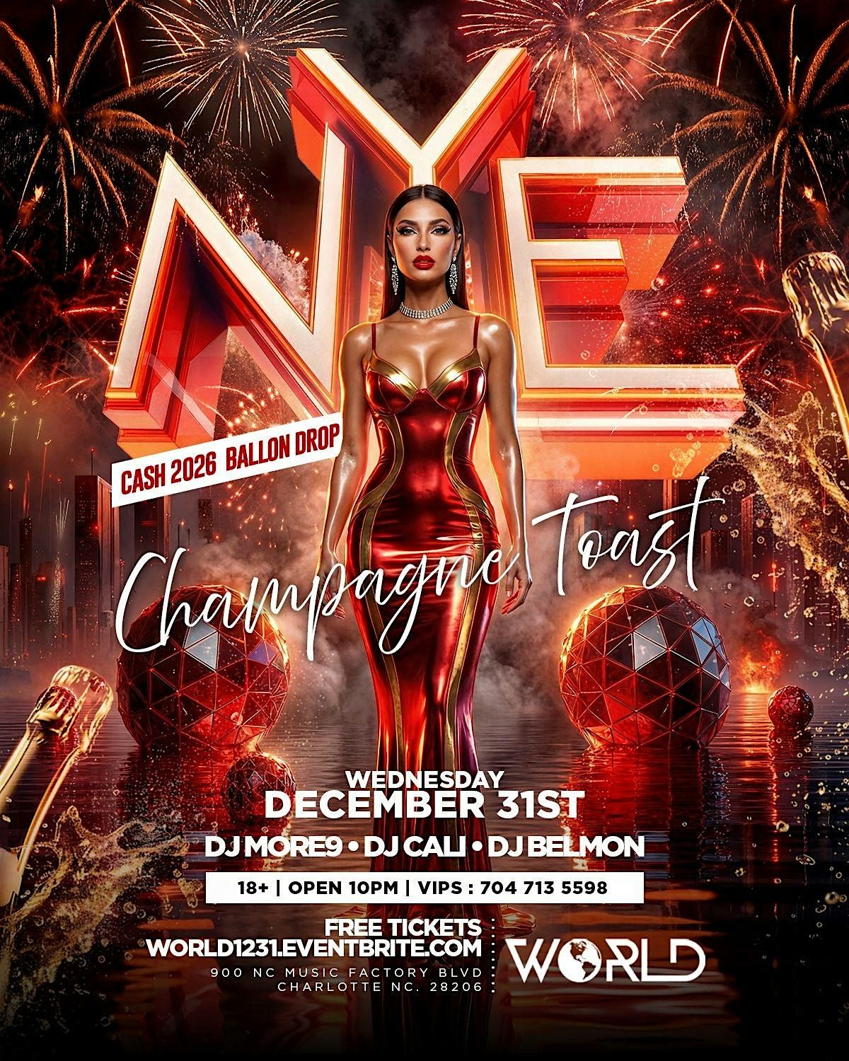 NYE WORLD NIGHT CLUB  | 18+ |