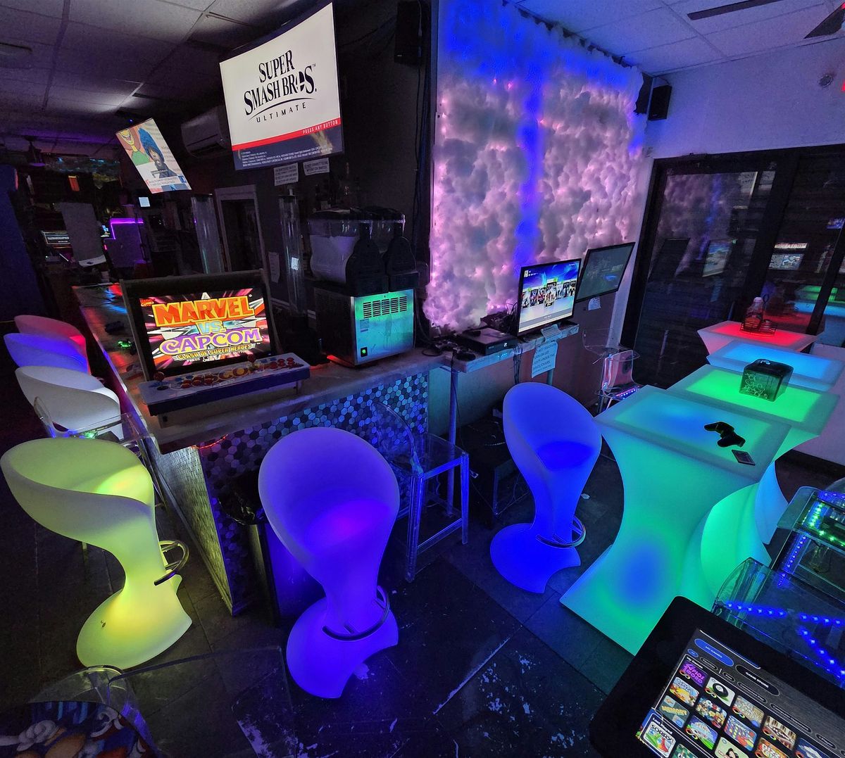 Retro video games, open bar,retro music, food & new year eve party