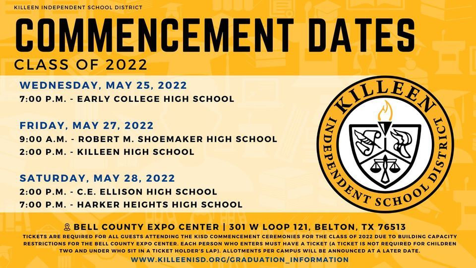 KISD Killeen High School - Class of 2022 Graduation