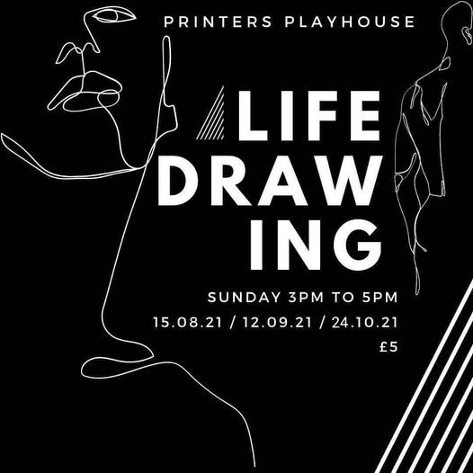 Life Drawing at PPH Printers Playhouse, Eastbourne, EN January 16, 2022